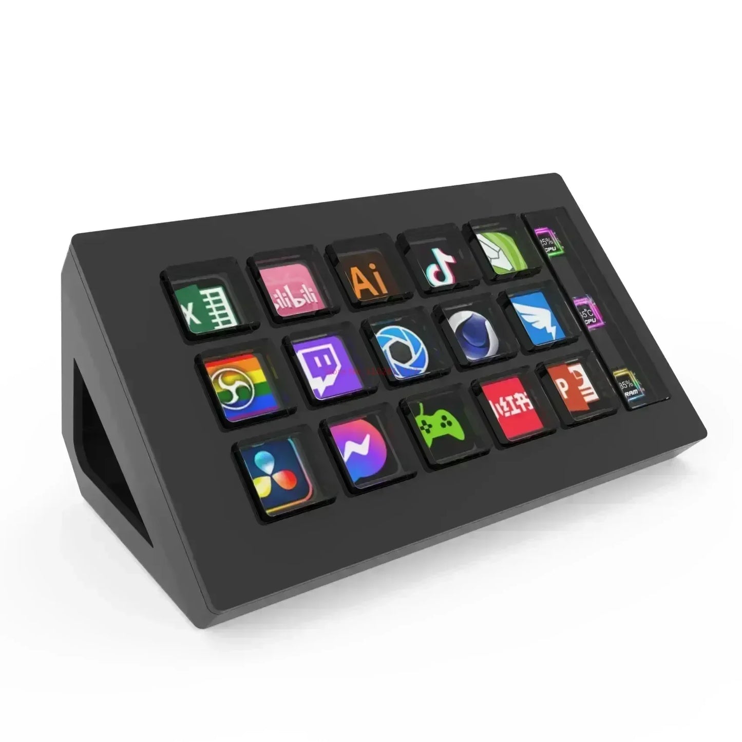 Stream Deck alternativo con 15 botones - Perfecto para pequeños streamers