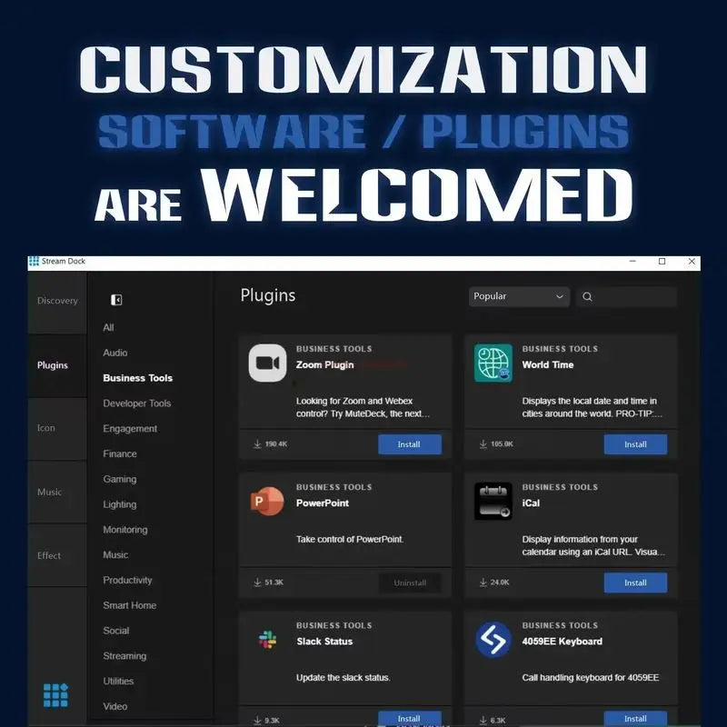 Stream Deck alternativo con 15 botones - Perfecto para pequeños streamers